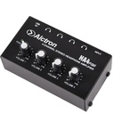 AMPLIFICADOR DE AUDIFONOS ALCTRON, 4 SALIDAS, ACERO NEGRO, CONECTOR USB