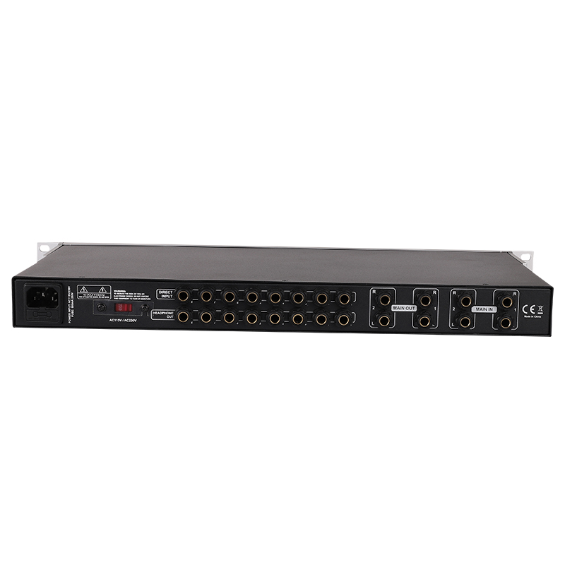 AMPLIFICADOR DE AURICULARES ALCTRON, 16 ENTRADAS, 8 SALIDAS, PARA RACK, MONO-STEREO