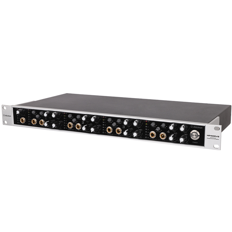AMPLIFICADOR DE AURICULARES DE 12 CANALES ALCTRON, CARCASA DE ALUMNIO PARA RACK