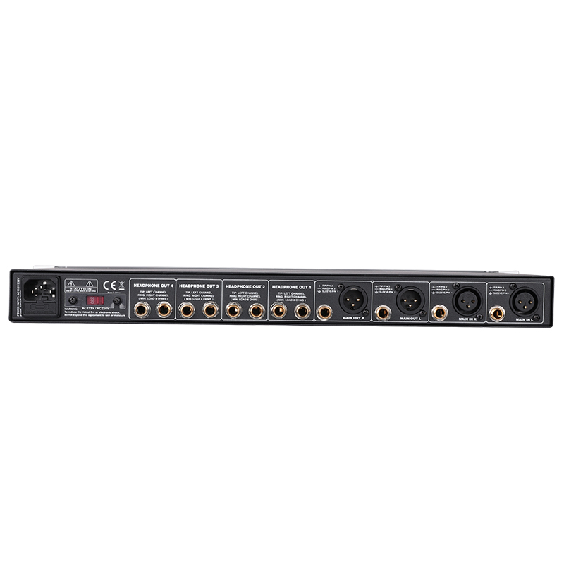 AMPLIFICADOR DE AURICULARES DE 12 CANALES ALCTRON, CARCASA DE ALUMNIO PARA RACK