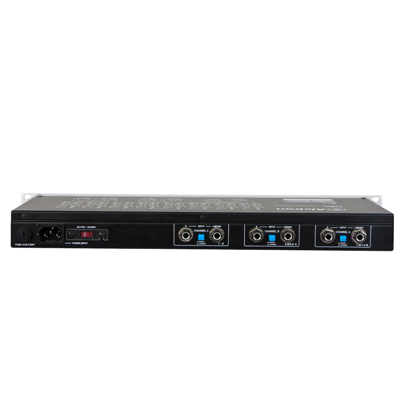 AMPLIFICADOR DE AURICULARES DE 8 CANALES ALCTRON, CARCASA DE ALUMNIO PARA RACK