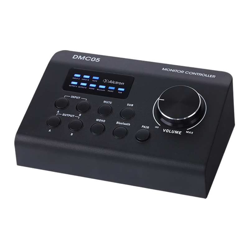 CONTROLADOR DE MONITOR DE ESTUDIO ALCTRON, CON BLUETOOTH 5.0, SALIDA Y BOTON PARA SUB