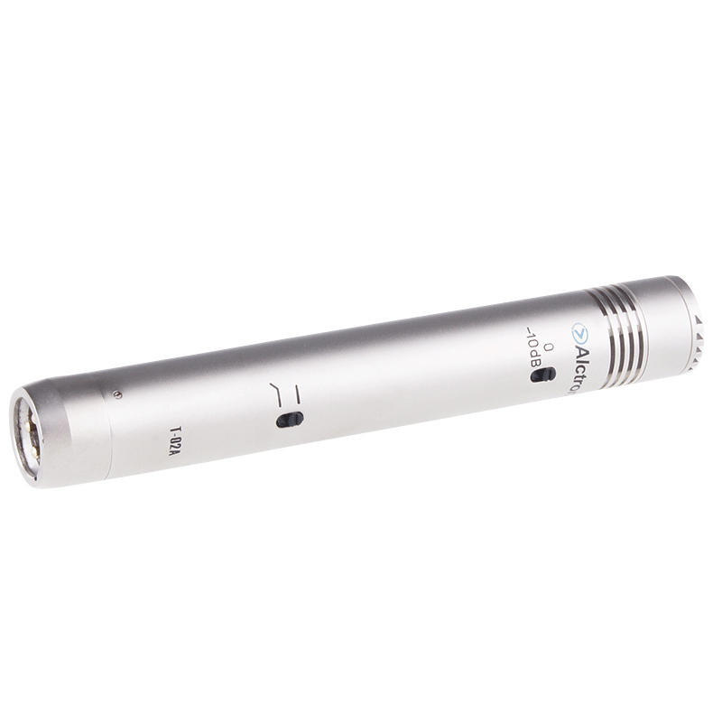 MICROFONO DE CONDENSADOR FET ALCTRON, DE INSTRUMENTO, 22MM, 20Hz-20kHz, CON SWITCH DE ATENUACIÓN Y CORTE DE BAJOS