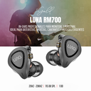 AUDIFONOS PROFESIONALES LUNA, SERIE GOLD, PARA MONITOREO PERSONAL, RESPUESTA DE FRECUENCIAS 20Hz - 20Khz