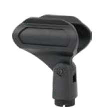 CLIP DE MICROFONO SOUNDKING, PARA MICROFONOS DE 28 A 34 MM, COLOR NEGRO