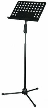 PEDESTAL PARA PARTITURAS (ATRIL) SOUNDKING, CON SISTEMA QUICK-RELEASE, PANEL PERFORADO, COLOR NEGRO